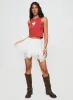 Velenia Mini Skirt White sold by Princess Polly