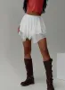 Velenia Mini Skirt White sold by Princess Polly