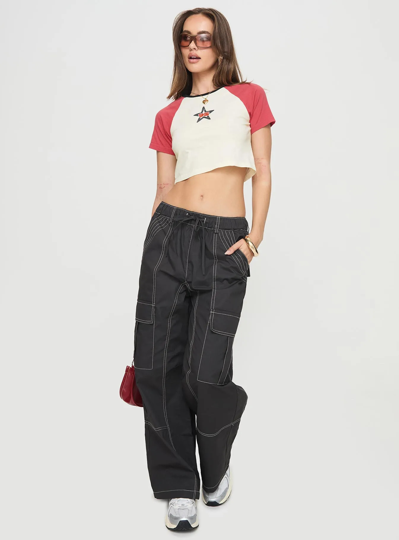Soria Cargo Pants Black sold by Princess Polly product image thumbnail 2