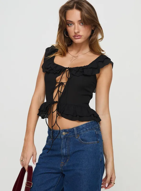 Redwood Top Black sold by Princess Polly