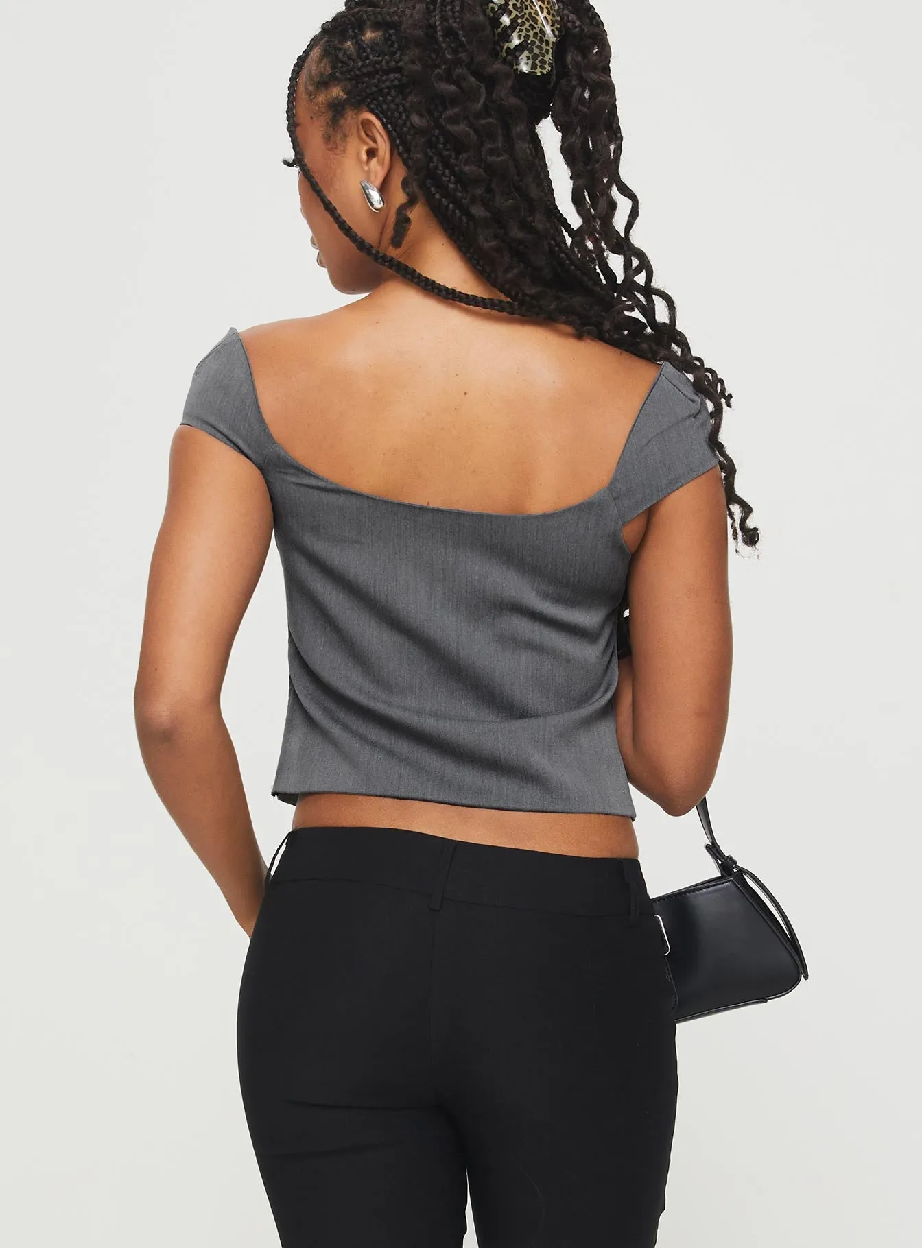 Irie Top Grey sold by Princess Polly product image thumbnail 5