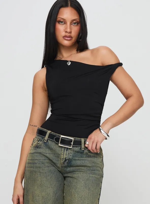 Leclerc Bodysuit Black sold by Princess Polly