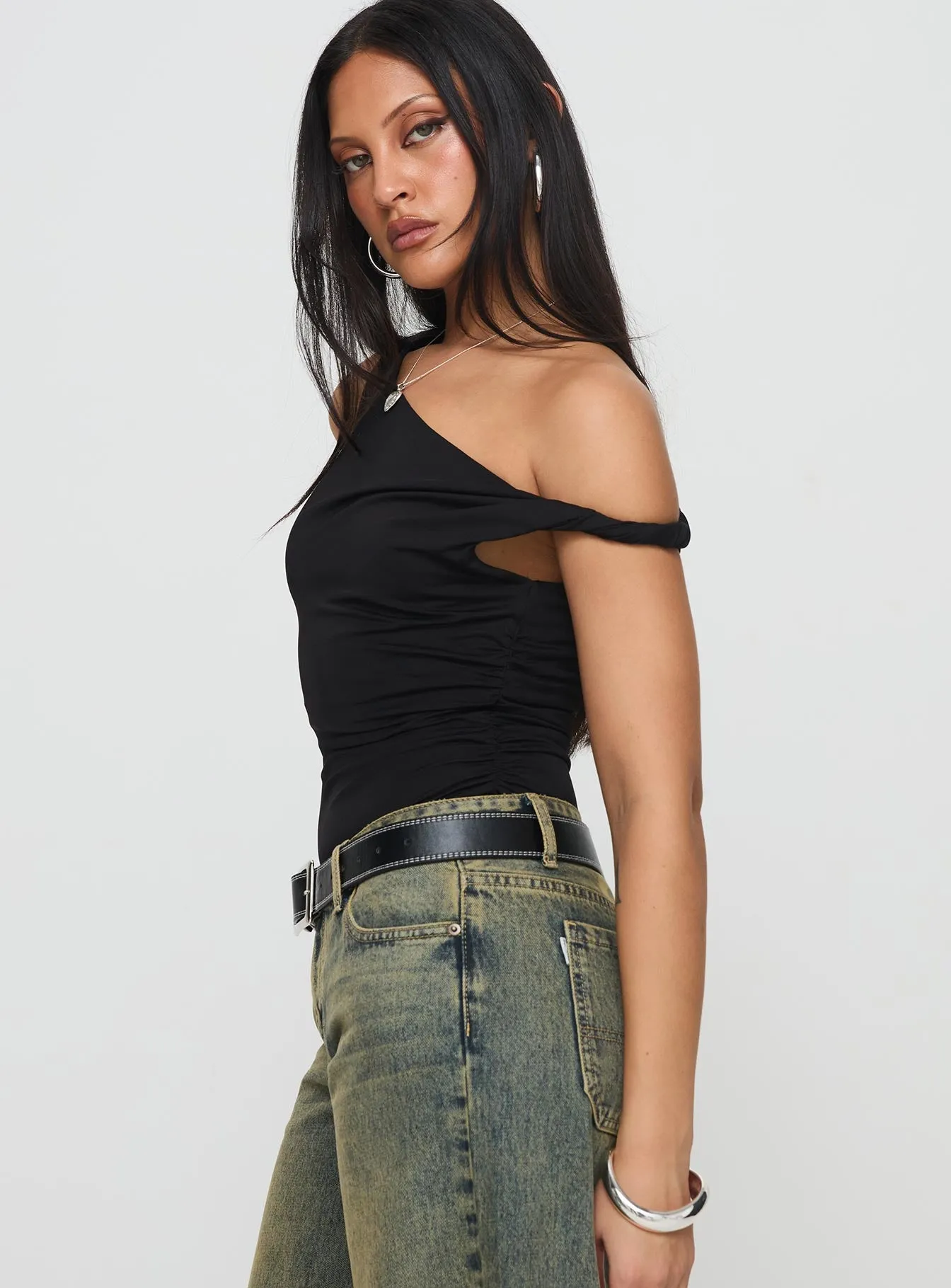 Leclerc Bodysuit Black sold by Princess Polly product image thumbnail 3