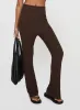 Palomia Ribbed Pants Chocolate sold by Princess Polly