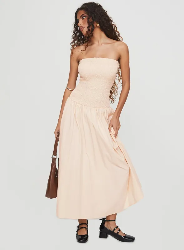 Atara Maxi Dress Cream sold by Princess Polly