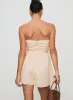 Quinelle Strapless Romper Cream sold by Princess Polly