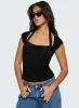Emberglow Top Black / Polka sold by Princess Polly