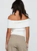 Murmur Off Shoulder Top White sold by Princess Polly
