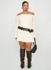 Vancesca Strapless Mini Dress Cream Curve sold by Princess Polly