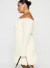 Vancesca Strapless Mini Dress Cream Curve sold by Princess Polly