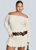 Vancesca Strapless Mini Dress Cream Curve sold by Princess Polly