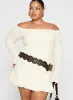 Vancesca Strapless Mini Dress Cream Curve sold by Princess Polly