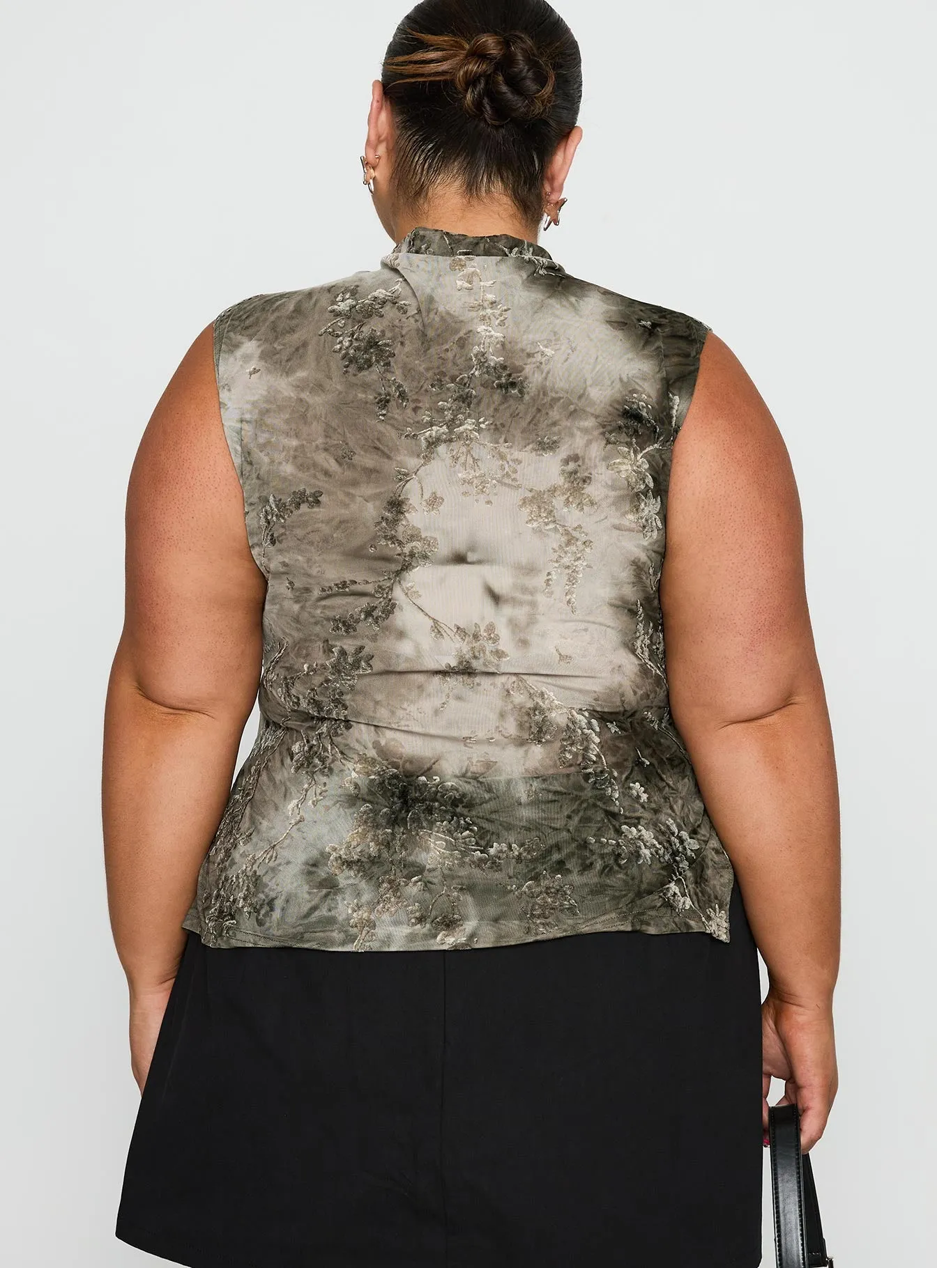 Nights All Alone High Neck Top Multi Curve sold by Princess Polly product image thumbnail 5