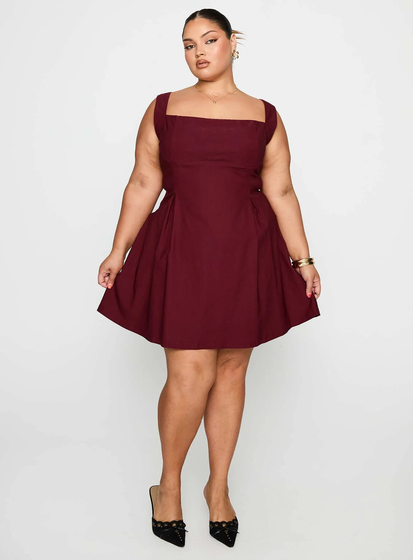 Xanthus Mini Dress Red Curve sold by Princess Polly product image thumbnail 2