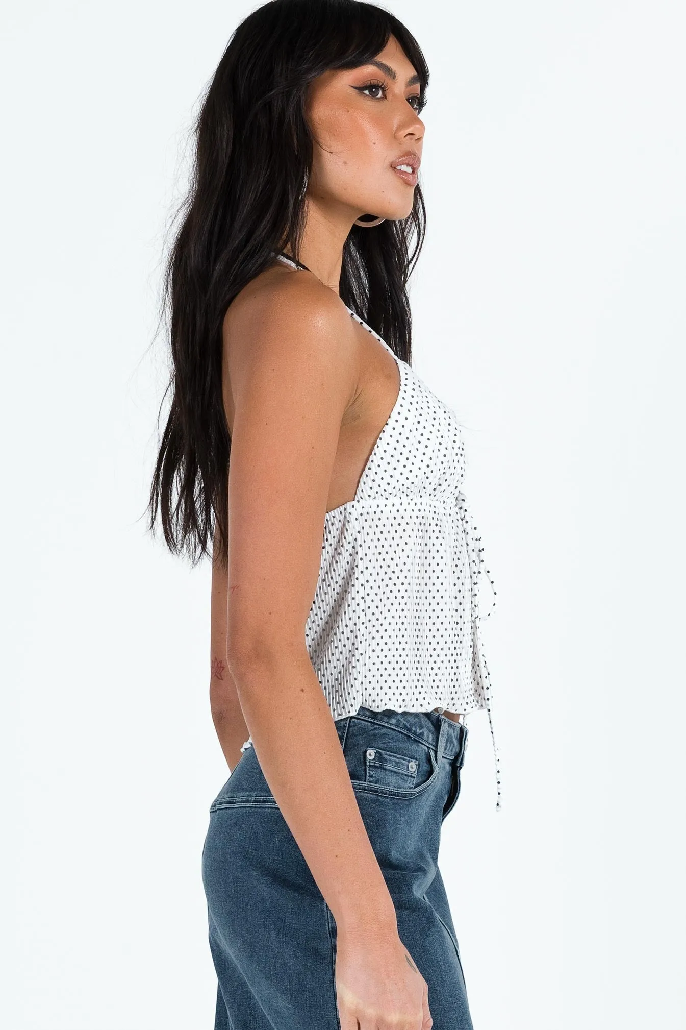 Chantria Top White Polka Dot sold by Princess Polly product image thumbnail 4