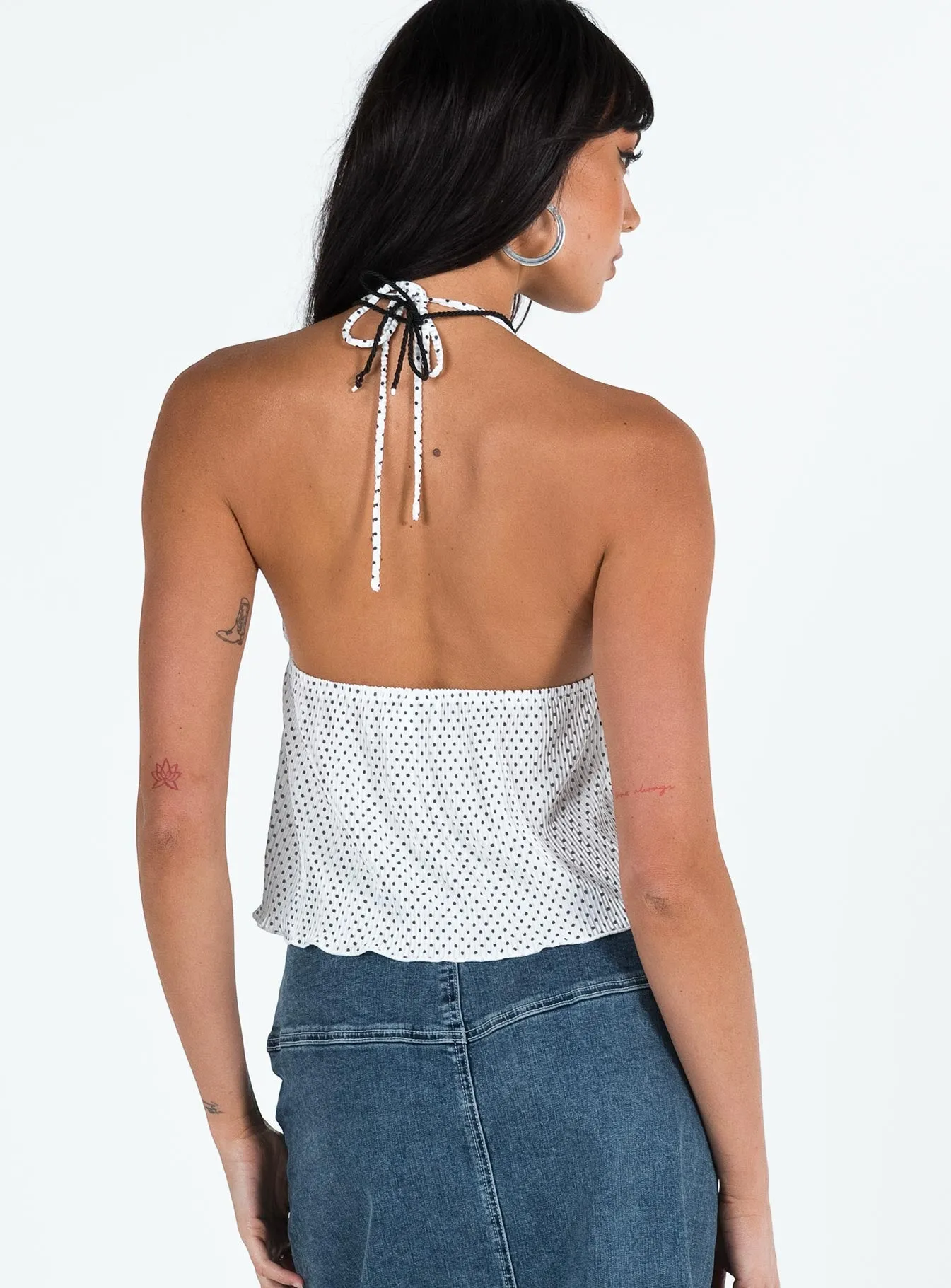 Chantria Top White Polka Dot sold by Princess Polly product image thumbnail 5