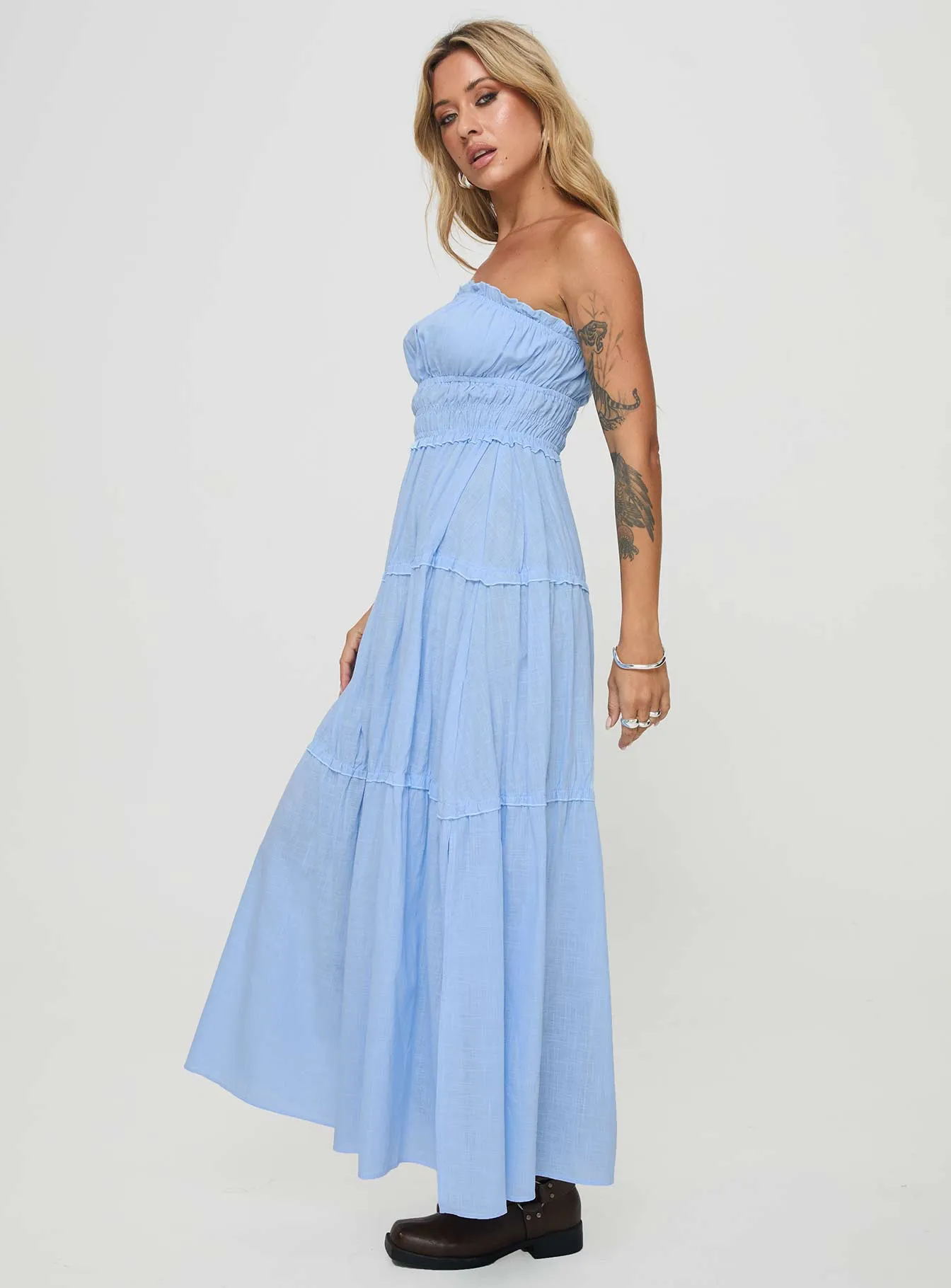 Minogue Maxi Dress Blue sold by Princess Polly product image thumbnail 3