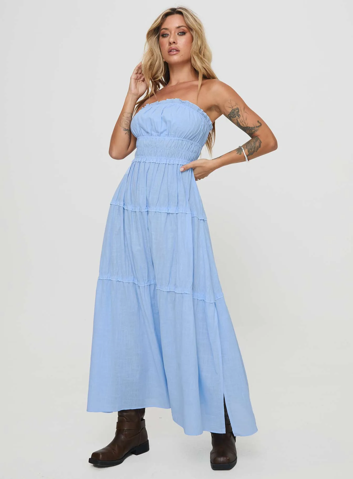 Minogue Maxi Dress Blue sold by Princess Polly product image thumbnail 2