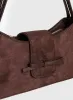 Scotlyn Shoulder Bag Faux Suede Brown sold by Princess Polly