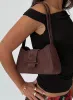 Scotlyn Shoulder Bag Faux Suede Brown sold by Princess Polly