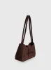Scotlyn Shoulder Bag Faux Suede Brown sold by Princess Polly