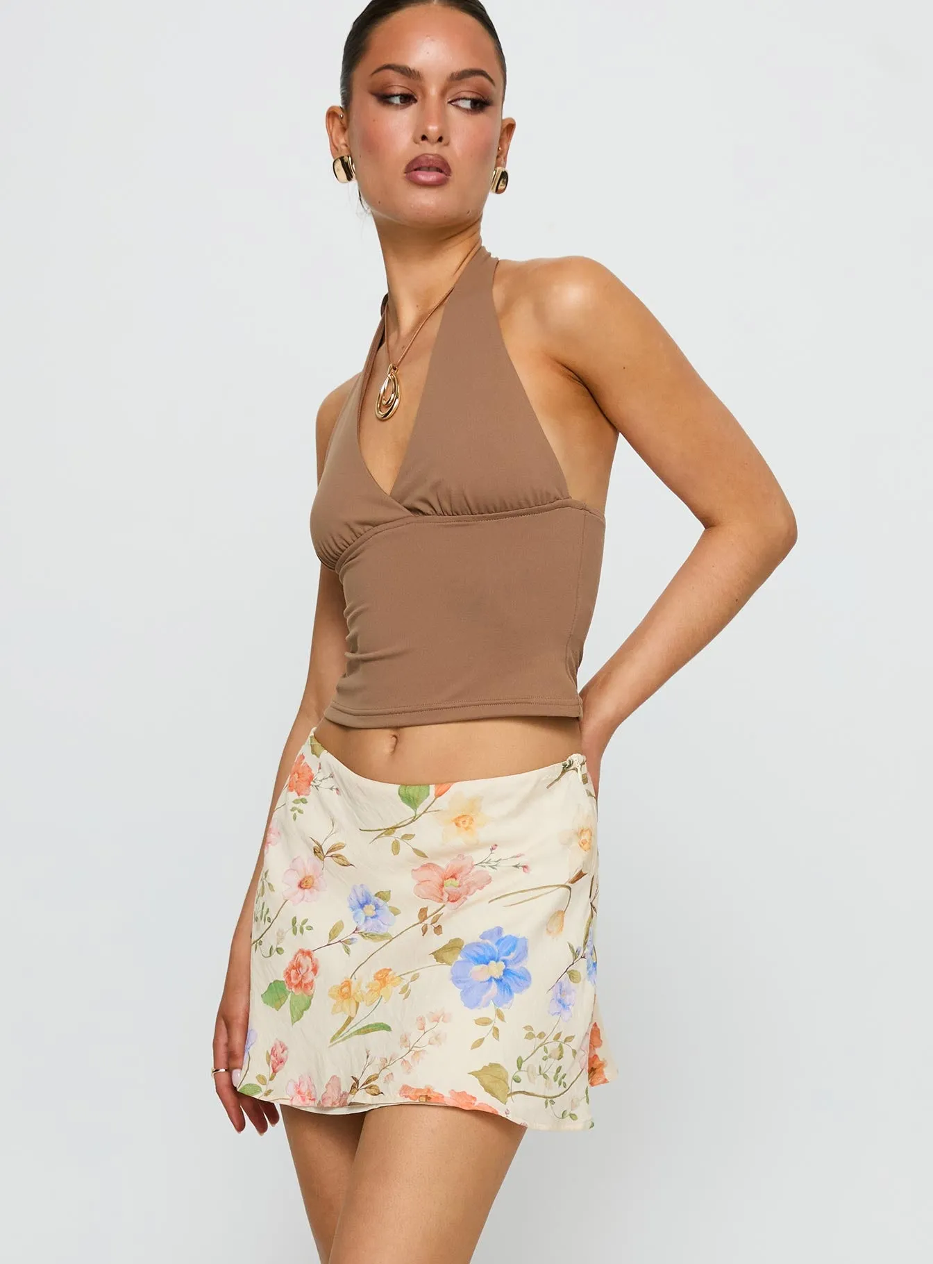 Feed The Soul Mini Skirt Floral Multi sold by Princess Polly product image thumbnail 3