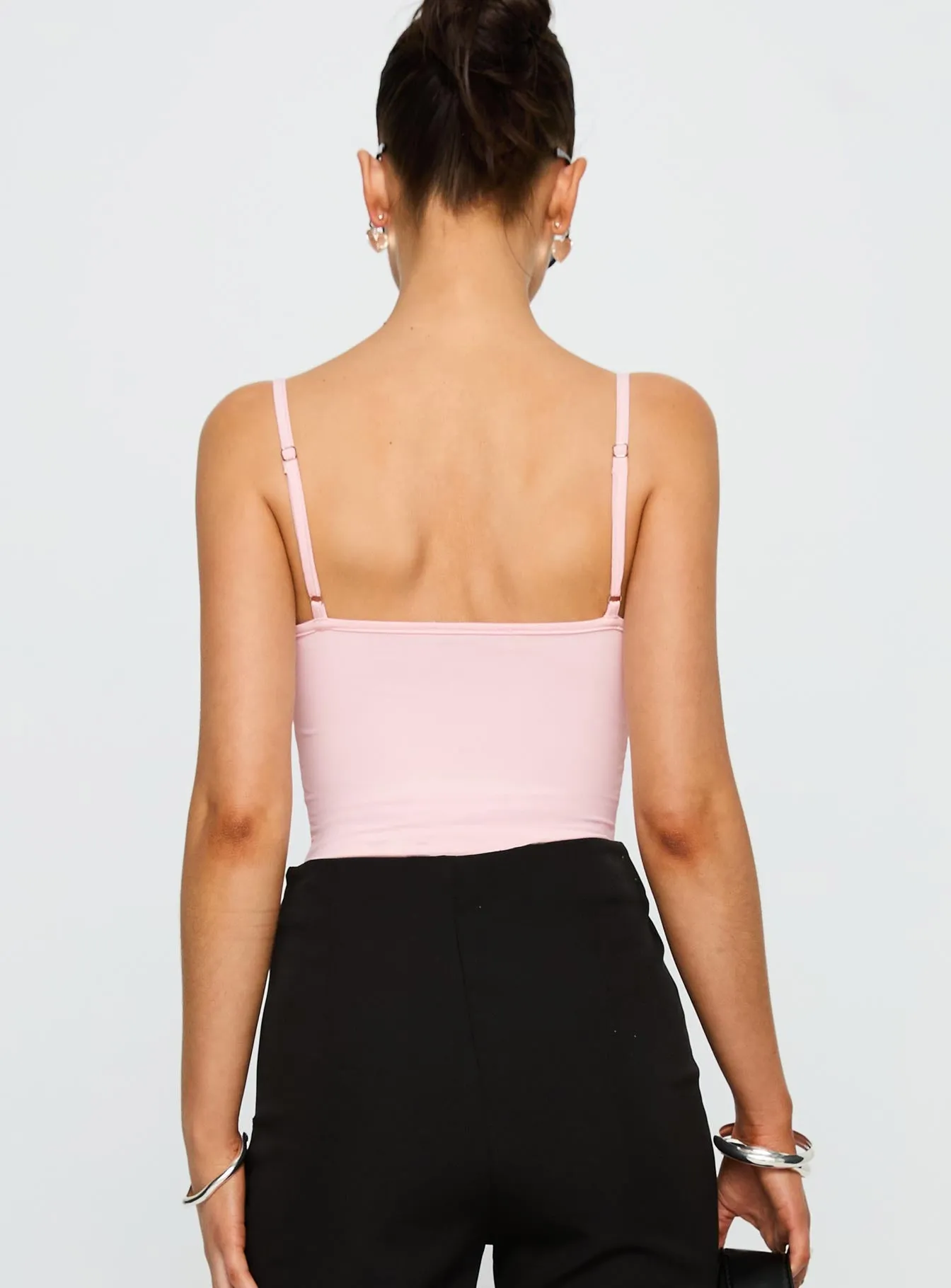 Aetherial Lace Detail Bodysuit Pink sold by Princess Polly product image thumbnail 4