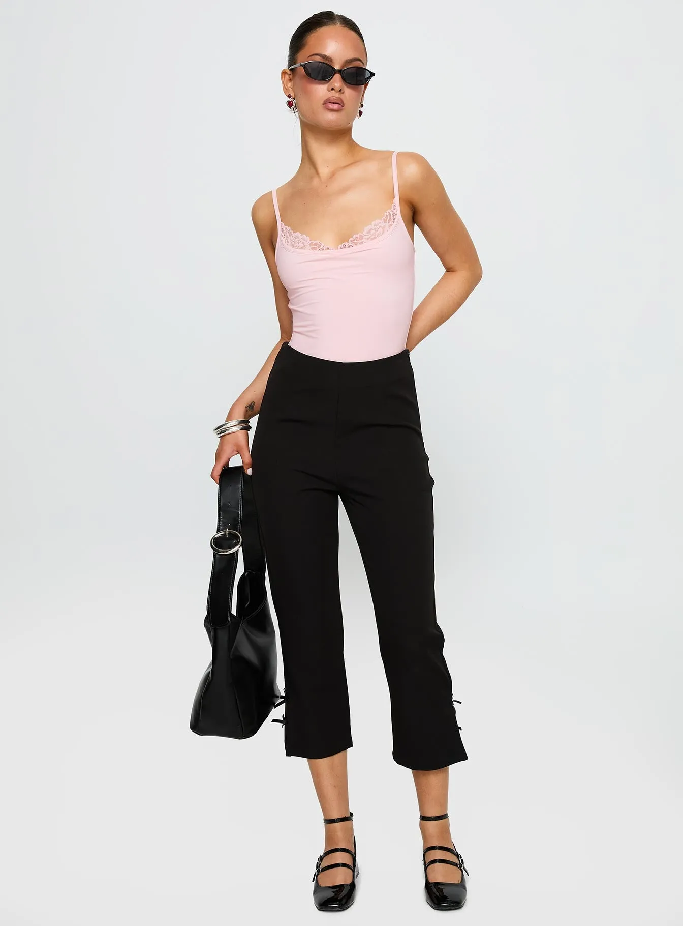 Aetherial Lace Detail Bodysuit Pink sold by Princess Polly product image thumbnail 2