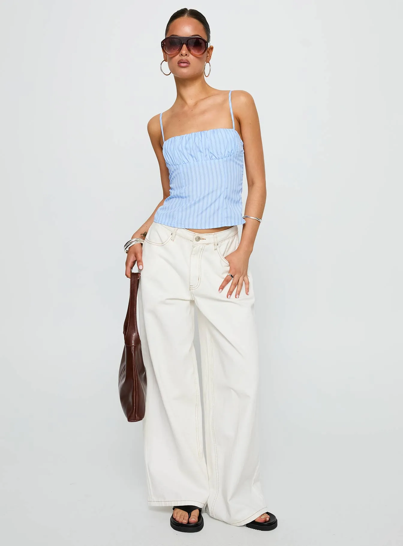 Isolabella Top Blue Stripe sold by Princess Polly product image thumbnail 2