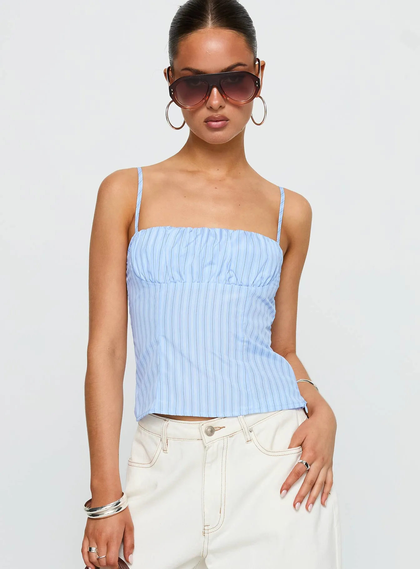 Isolabella Top Blue Stripe sold by Princess Polly