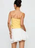 Written In The Stars Mini Skirt White sold by Princess Polly