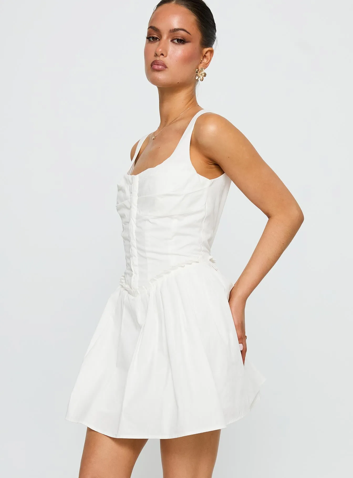 Wild Ideas Mini Dress White sold by Princess Polly product image thumbnail 4