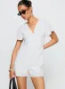 Full Of Strangers Playsuit White Stripe sold by Princess Polly