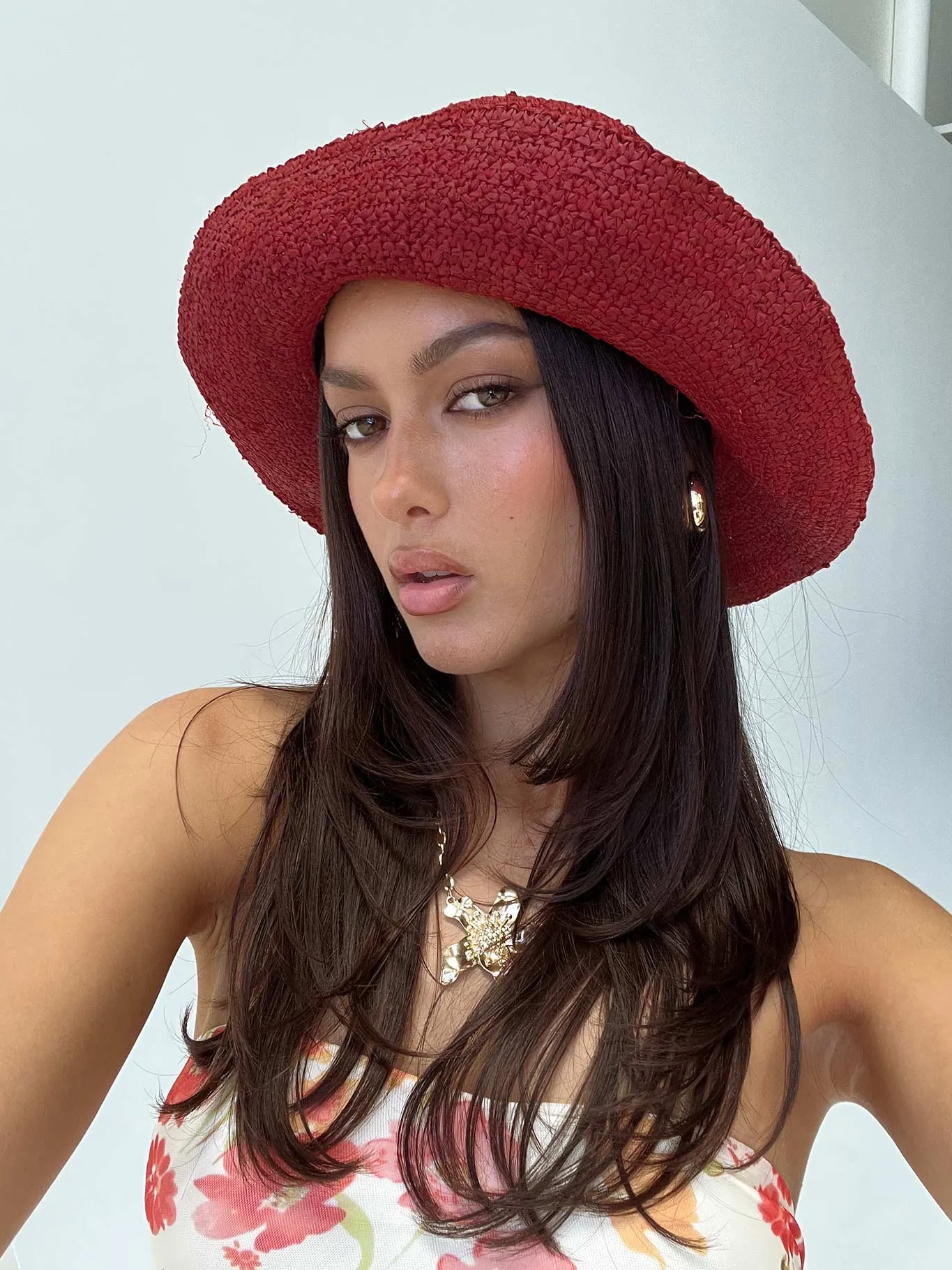 Kirky Hat Red sold by Princess Polly