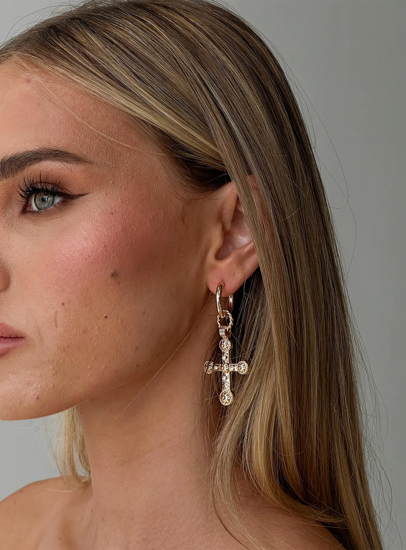 Captivated Earrings Gold sold by Princess Polly