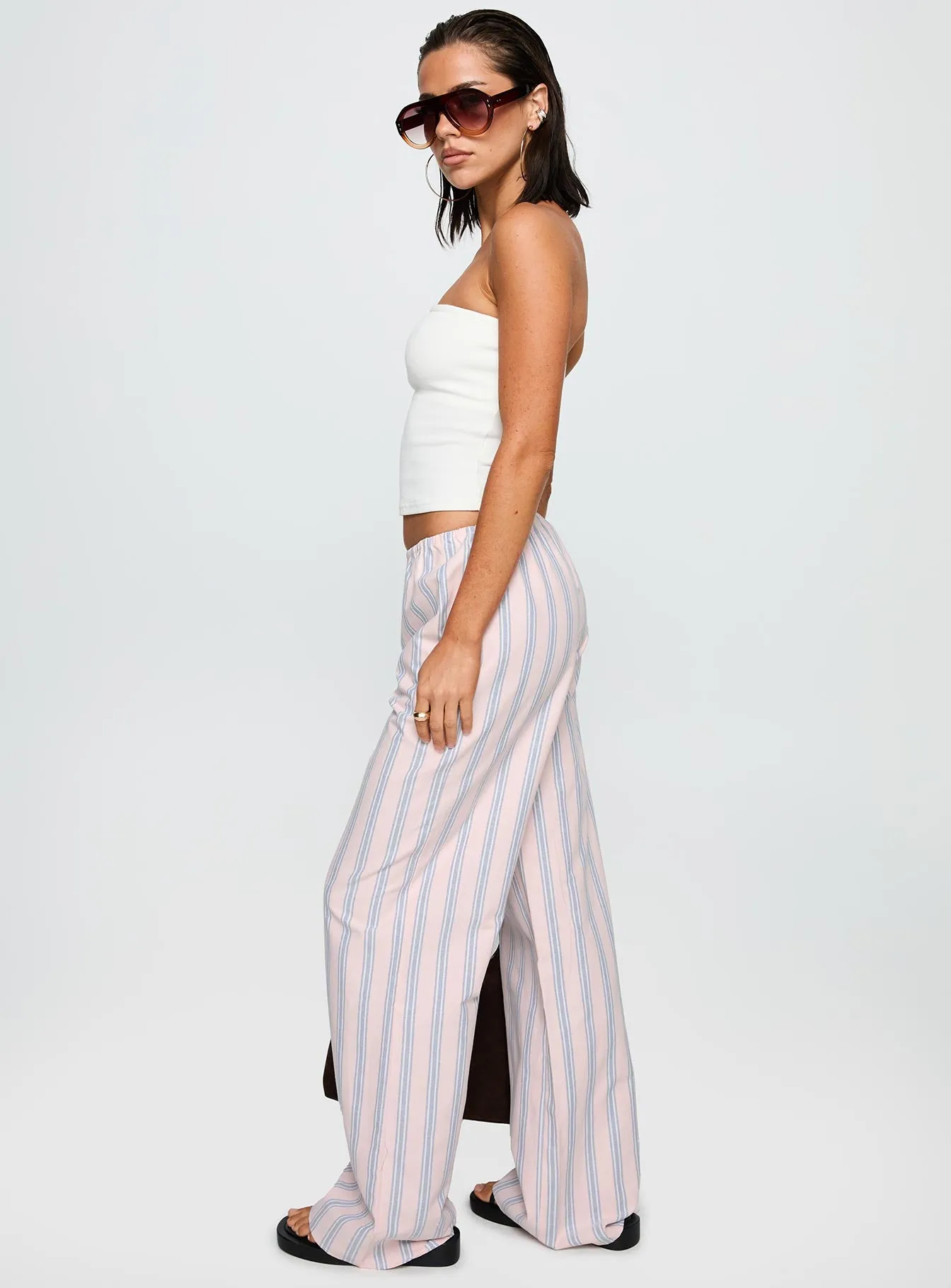 Limestone Pants Pink Multi sold by Princess Polly product image thumbnail 4