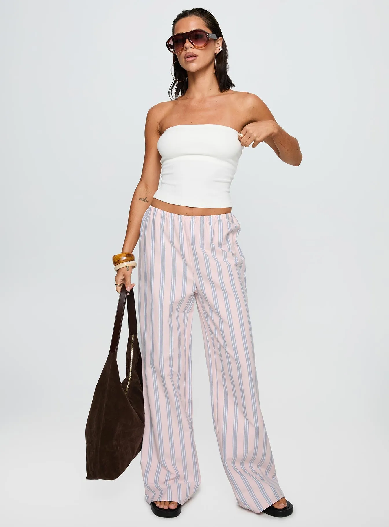 Limestone Pants Pink Multi sold by Princess Polly product image thumbnail 3