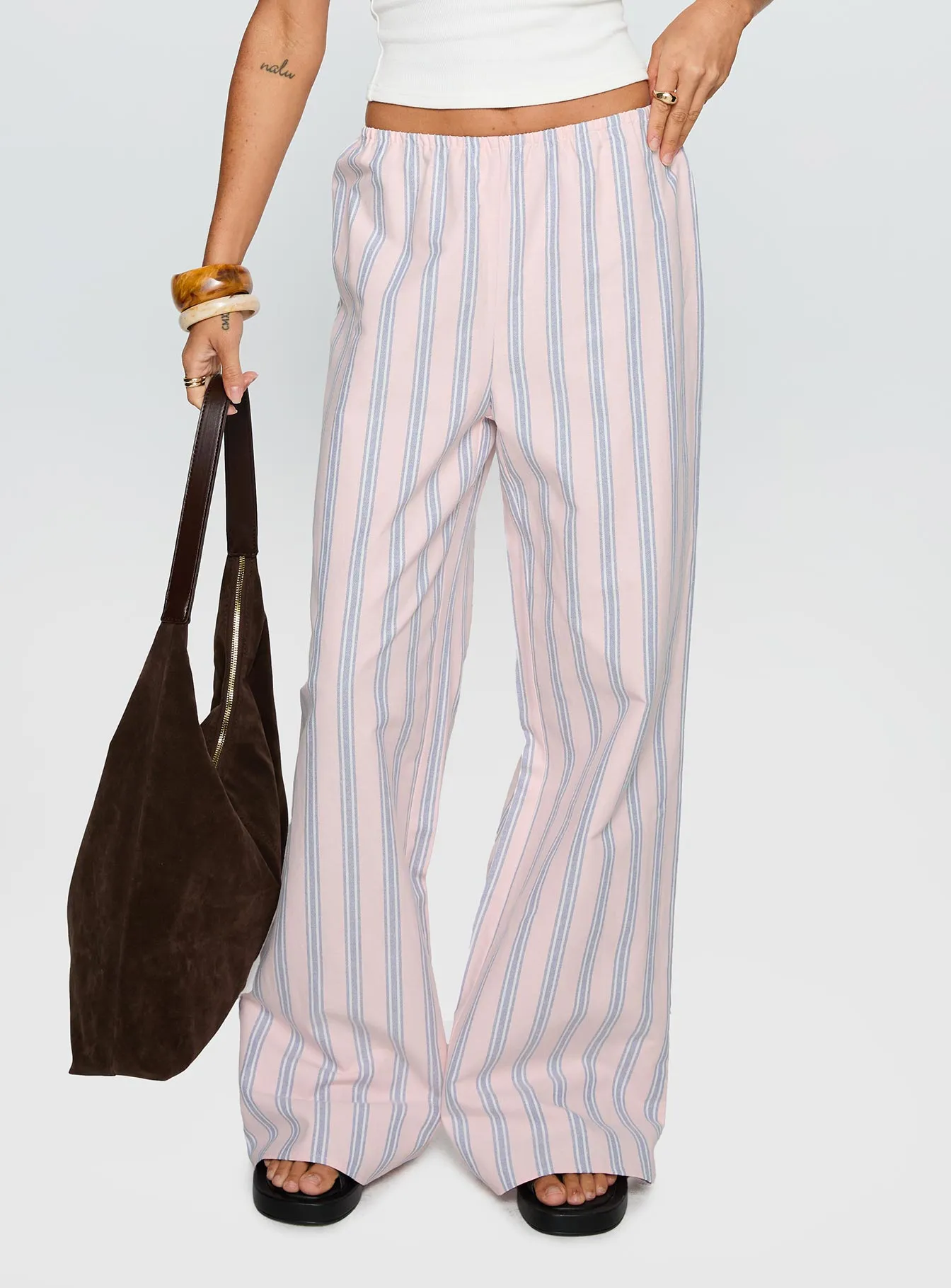 Limestone Pants Pink Multi sold by Princess Polly product image thumbnail 2