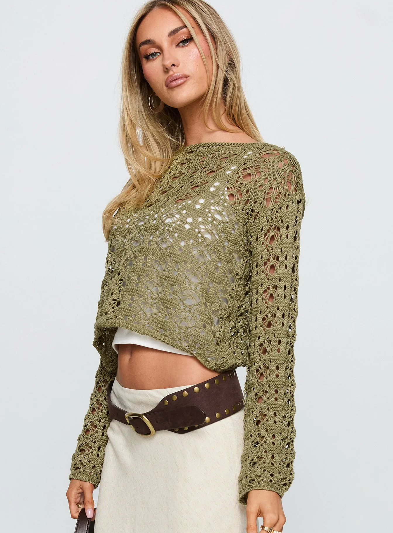 Birdena Sweater Green sold by Princess Polly product image thumbnail 4