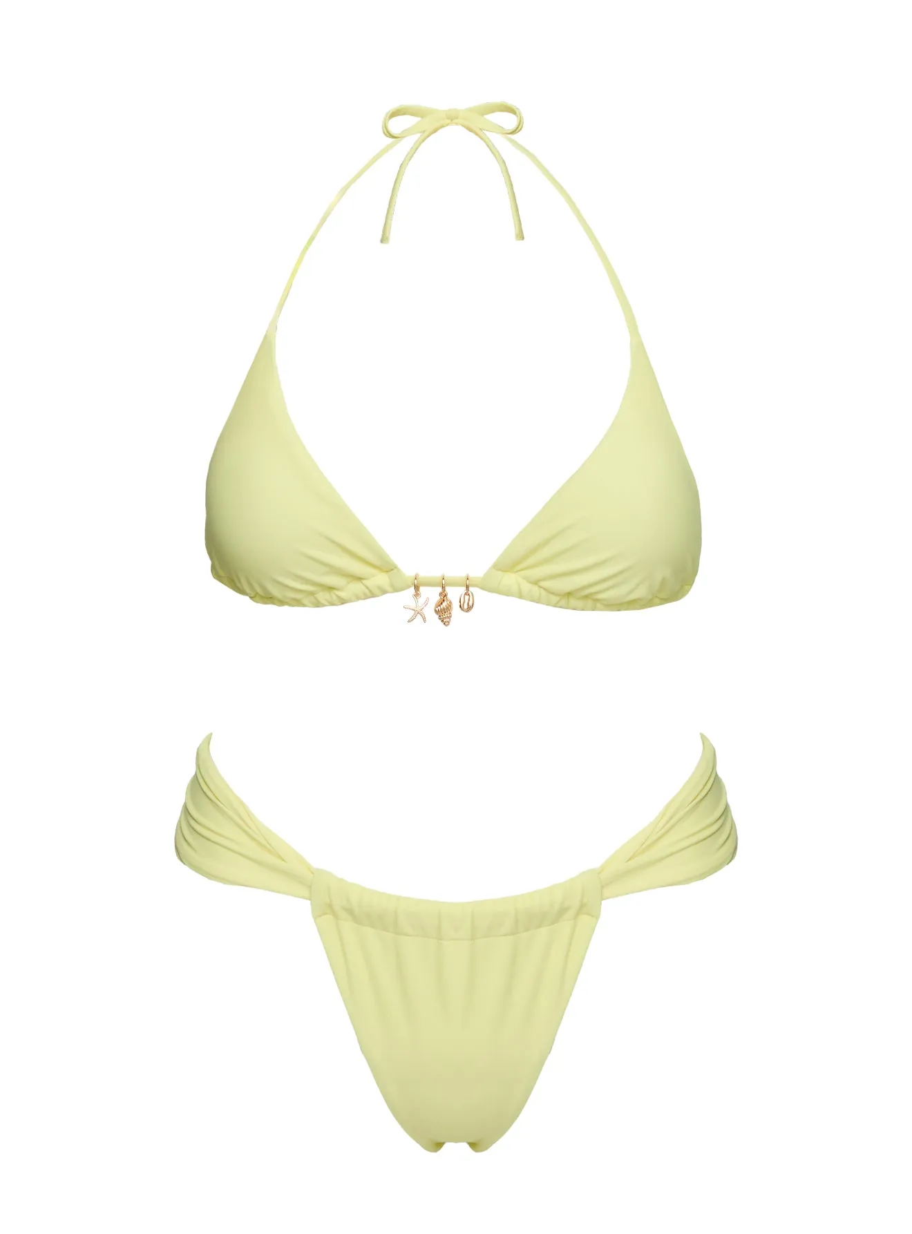 A Good Time Triangle Bikini Top Yellow sold by Princess Polly product image thumbnail 5