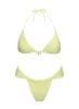 A Good Time Triangle Bikini Bottoms Yellow sold by Princess Polly