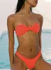 Getting Warmer Bikini Top Orange sold by Princess Polly