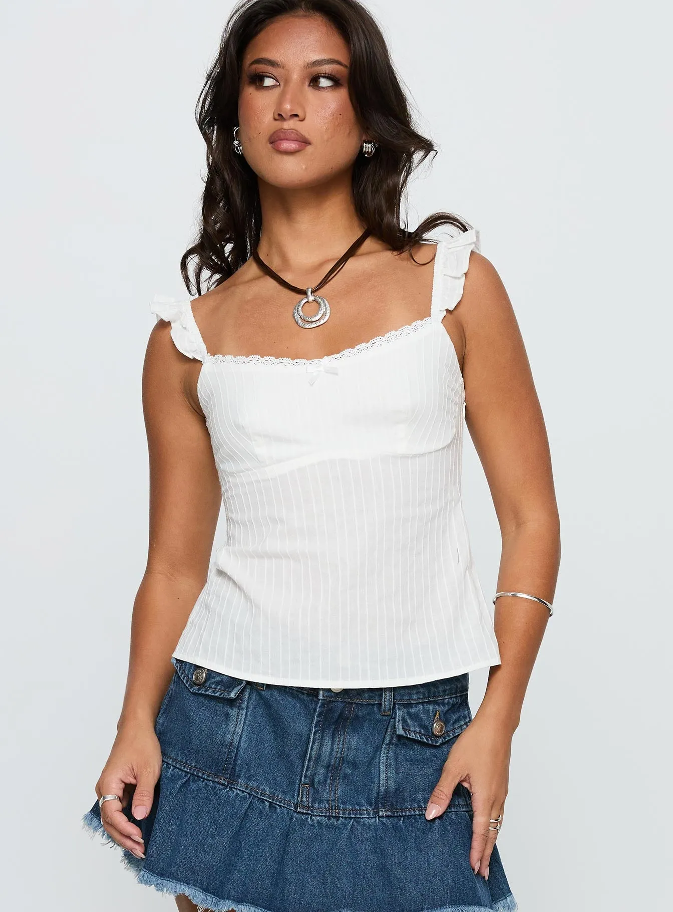 Madaleine Top White sold by Princess Polly product image thumbnail 2