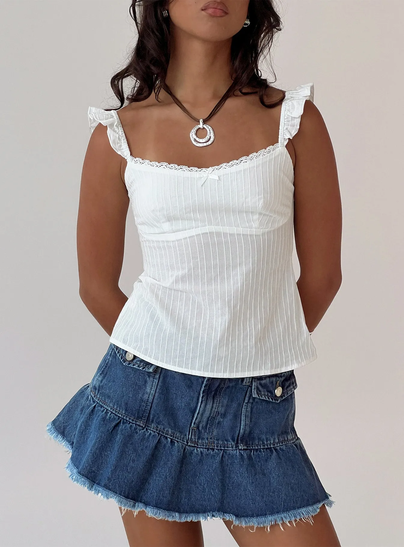 Madaleine Top White sold by Princess Polly