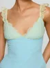 Delvonte Top Blue / Yellow sold by Princess Polly