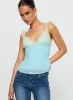 Delvonte Top Blue / Yellow sold by Princess Polly