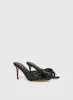 Monroe Heels Black Mesh sold by Princess Polly