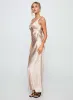 Northern Star Maxi Dress Champagne sold by Princess Polly