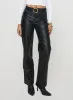Benner Low Waist Wide Leg Faux Leather Pants Black sold by Princess Polly