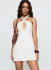 Since Way Back Halter Mini Dress White sold by Princess Polly